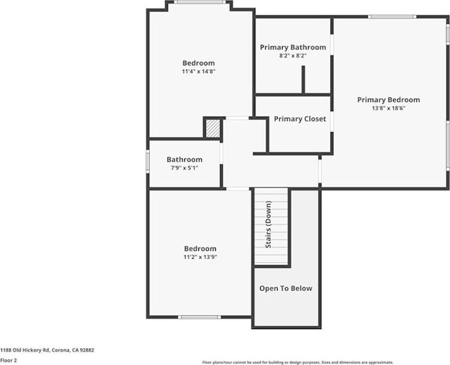 1188 Old Hickory Rd, Corona, CA 92882 - view of room layout