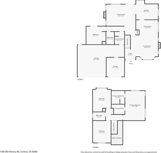 1188 Old Hickory Rd, Corona, CA 92882 - view of room layout