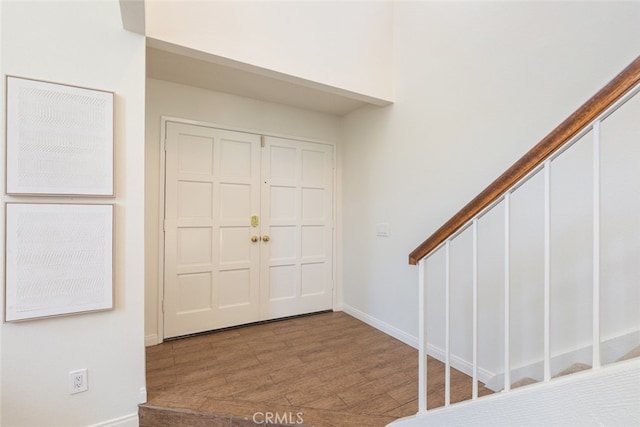 1188 Old Hickory Rd, Corona, CA 92882 - entryway with wood finished floors and baseboards