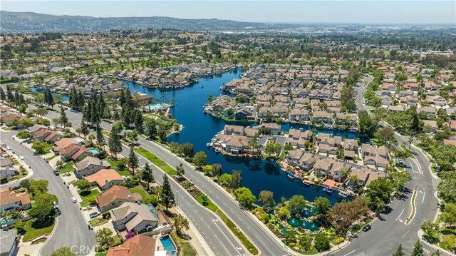 20485 Via Canarias, Yorba Linda, CA 92887 - aerial perspective of suburban area with a large body of water