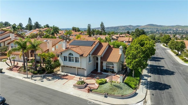 20485 Via Canarias, Yorba Linda, CA 92887 - aerial perspective of suburban area with a mountain backdrop