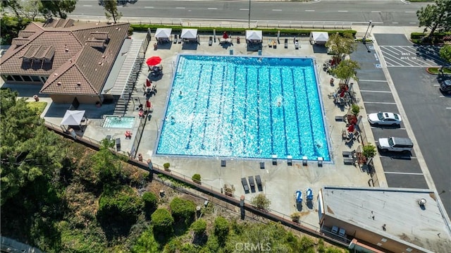 20485 Via Canarias, Yorba Linda, CA 92887 - drone / aerial view of a pool