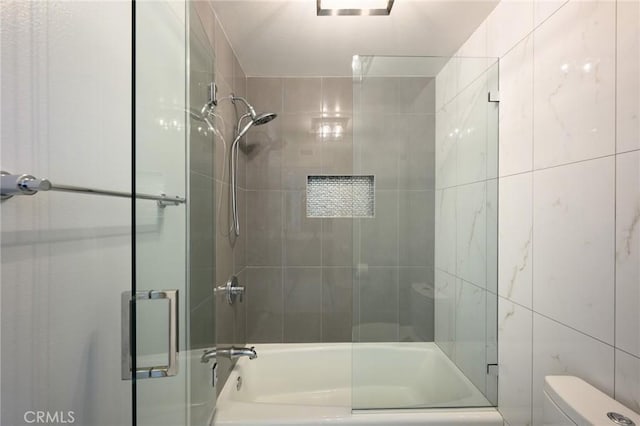 20485 Via Canarias, Yorba Linda, CA 92887 - bathroom with toilet and shower / bath combination with glass door