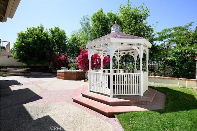 20485 Via Canarias, Yorba Linda, CA 92887 - view of patio / terrace featuring a gazebo