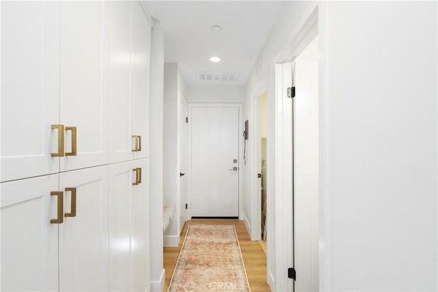 2294 Pacific Ave, Costa Mesa, CA 92627 - hall featuring light wood finished floors and recessed lighting