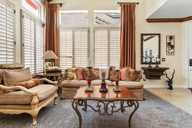 1506 Bergman Ct, Brea, CA 92821 - tiled living area featuring baseboards