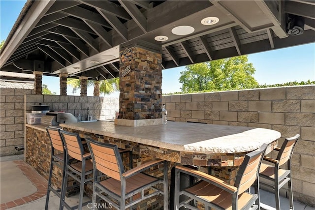13909 Mountain View Pl, Sylmar, CA 91342 - view of patio / terrace with area for grilling