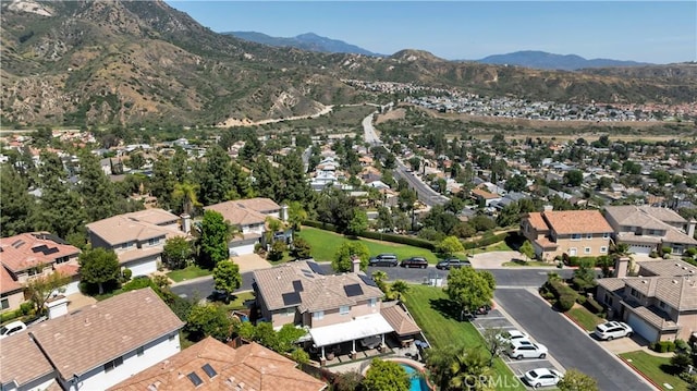 13909 Mountain View Pl, Sylmar, CA 91342 - aerial view of property and surrounding area with nearby suburban area and mountains