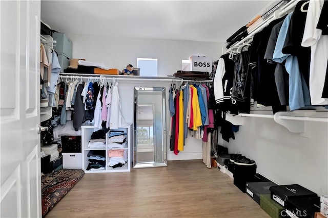 13909 Mountain View Pl, Sylmar, CA 91342 - spacious closet with wood finished floors