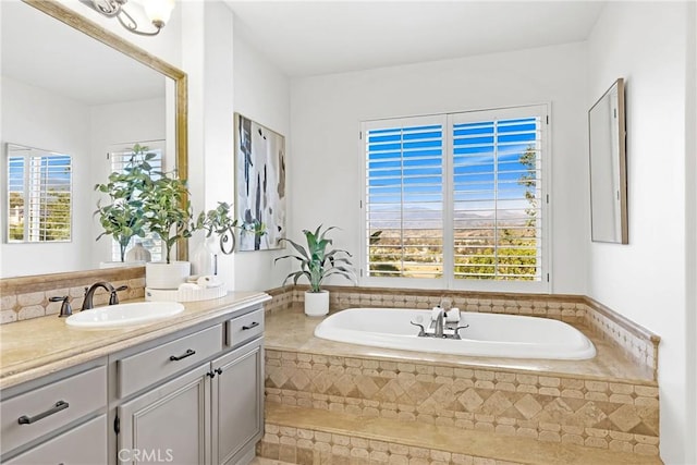 23848 Skyline, Mission Viejo, CA 92692 - bathroom featuring vanity, healthy amount of natural light, and a bath