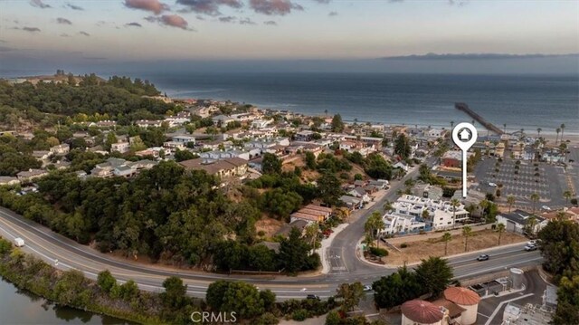 223 San Miguel St, Avila Beach, CA 93424 - aerial overview of property's location with a nearby body of water
