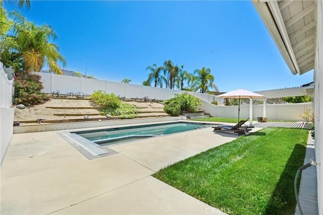 39654 Bordeaux Pl, Murrieta, CA 92562 - view of pool with a patio and an in-ground hot tub
