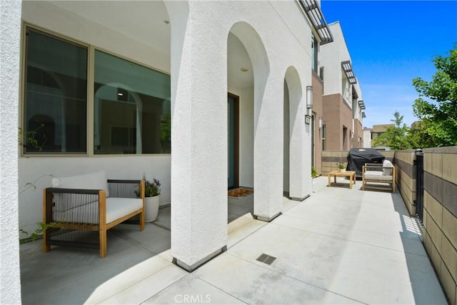 3590 E Peckham Paseo Unit 6, Ontario, CA 91761 - view of patio / terrace with grilling area