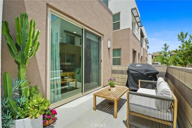 3590 E Peckham Paseo Unit 6, Ontario, CA 91761 - balcony with a grill