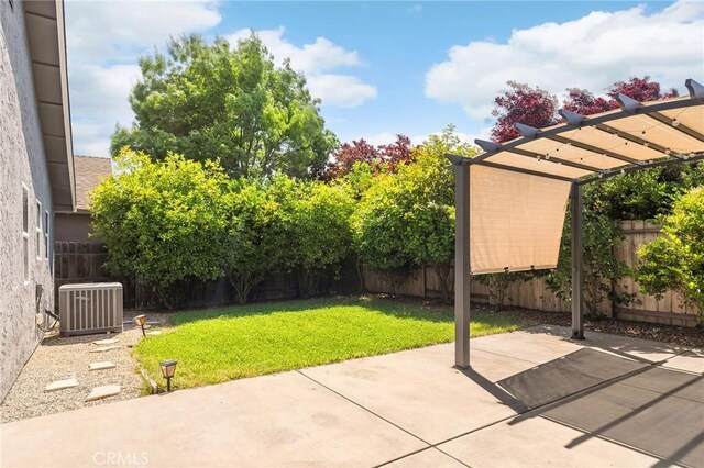 1377 Lucy Way, Chico, CA 95973 - view of yard featuring central AC and a patio area
