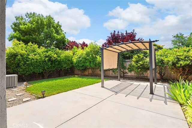 1377 Lucy Way, Chico, CA 95973 - view of patio with cooling unit and a pergola