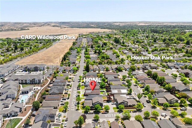 1377 Lucy Way, Chico, CA 95973 - aerial perspective of suburban area