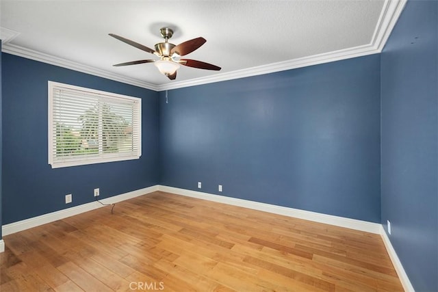 27692 Motherlode Ct, Laguna Niguel, CA 92677 - unfurnished room with a ceiling fan, ornamental molding, and wood finished floors