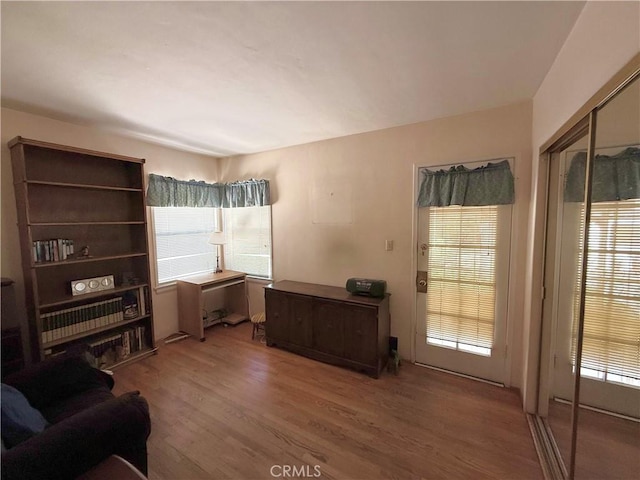 1444 N Maple St, Burbank, CA 91505 - living area featuring wood finished floors and healthy amount of natural light