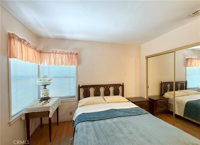 1444 N Maple St, Burbank, CA 91505 - bedroom with wood finished floors and a closet