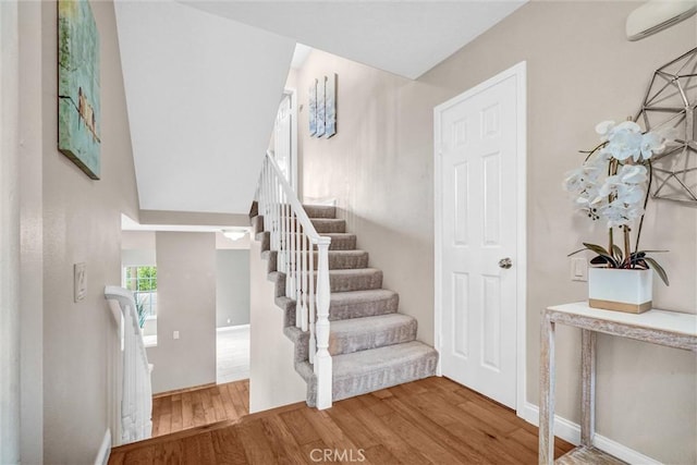 4144 Rainwood Ave, Yorba Linda, CA 92886 - staircase with wood finished floors and baseboards