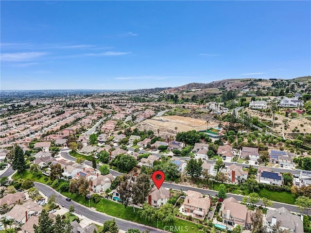 4144 Rainwood Ave, Yorba Linda, CA 92886 - aerial overview of property's location with nearby suburban area