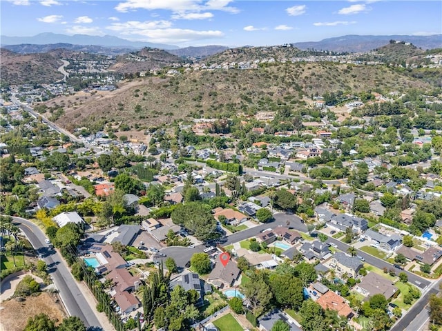 19302 Maynard Way N, Tustin, CA 92705 - aerial view of property and surrounding area with mountains