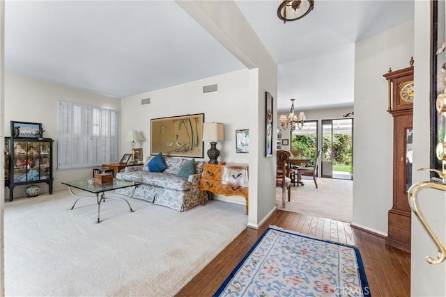 19302 Maynard Way N, Tustin, CA 92705 - living area with a chandelier and wood-type flooring