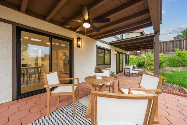 2959 Butler St, Oceanside, CA 92054 - view of patio / terrace with ceiling fan