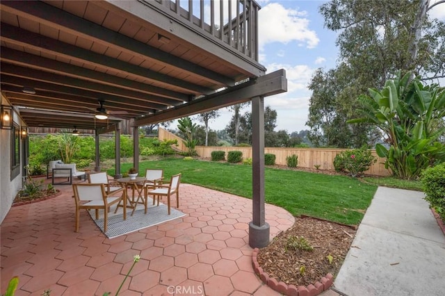 2959 Butler St, Oceanside, CA 92054 - view of patio / terrace with ceiling fan and outdoor dining space