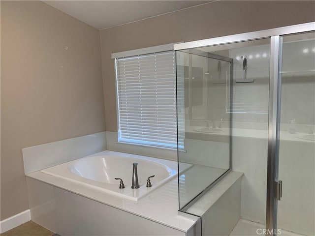 538 Burnt Ranch Way, Chico, CA 95973 - bathroom featuring a stall shower and a bath