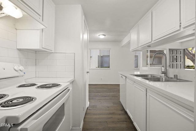2692 Anchor Ave, Port Hueneme, CA 93041 - kitchen with white appliances, premium range hood, and white cabinets