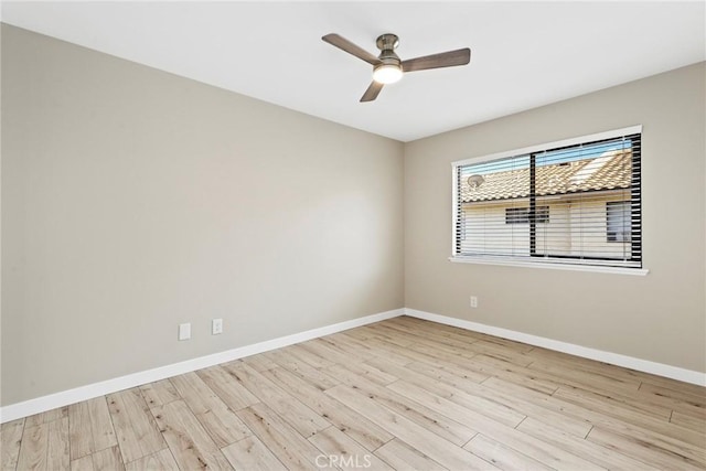 26322 W Bravo Ln, Calabasas, CA 91302 - unfurnished room featuring wood finished floors, ceiling fan, and baseboards