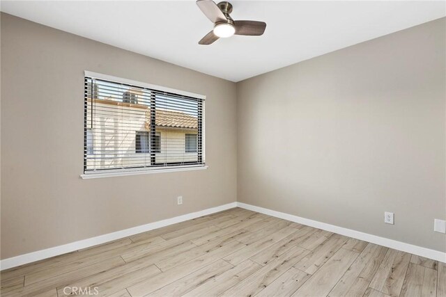 26322 W Bravo Ln, Calabasas, CA 91302 - empty room featuring wood finished floors, baseboards, and a ceiling fan