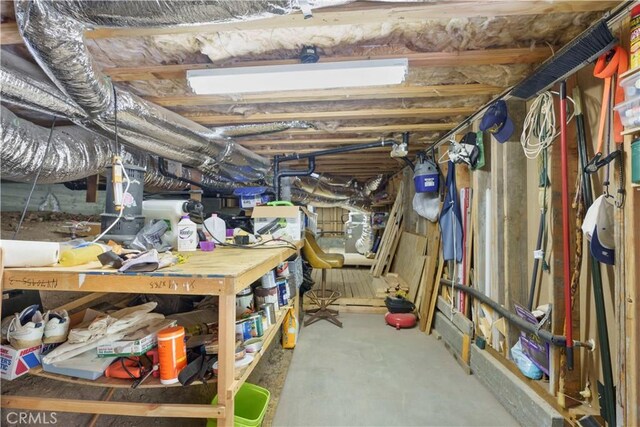 2340 Deep Creek Dr, Running Springs, CA 92382 - view of unfinished basement