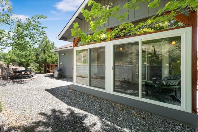 2340 Deep Creek Dr, Running Springs, CA 92382 - view of side of property featuring a patio