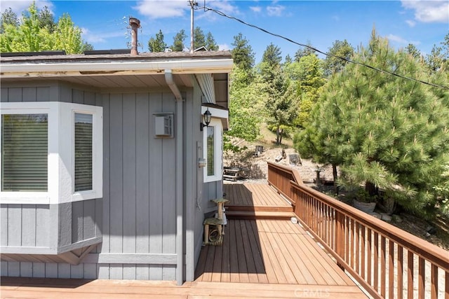 2340 Deep Creek Dr, Running Springs, CA 92382 - view of wooden terrace