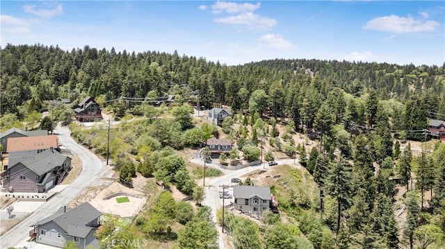 2340 Deep Creek Dr, Running Springs, CA 92382 - bird's eye view of a heavily wooded area