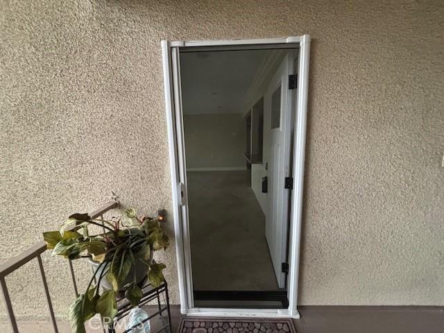 879 Via Mendoza Unit B, Laguna Woods, CA 92637 - property entrance with stucco siding