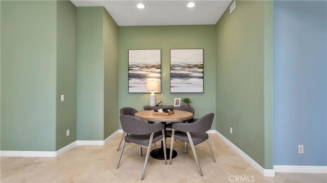 2225 Wind River Ln, Rowland Heights, CA 91748 - dining space featuring recessed lighting and baseboards