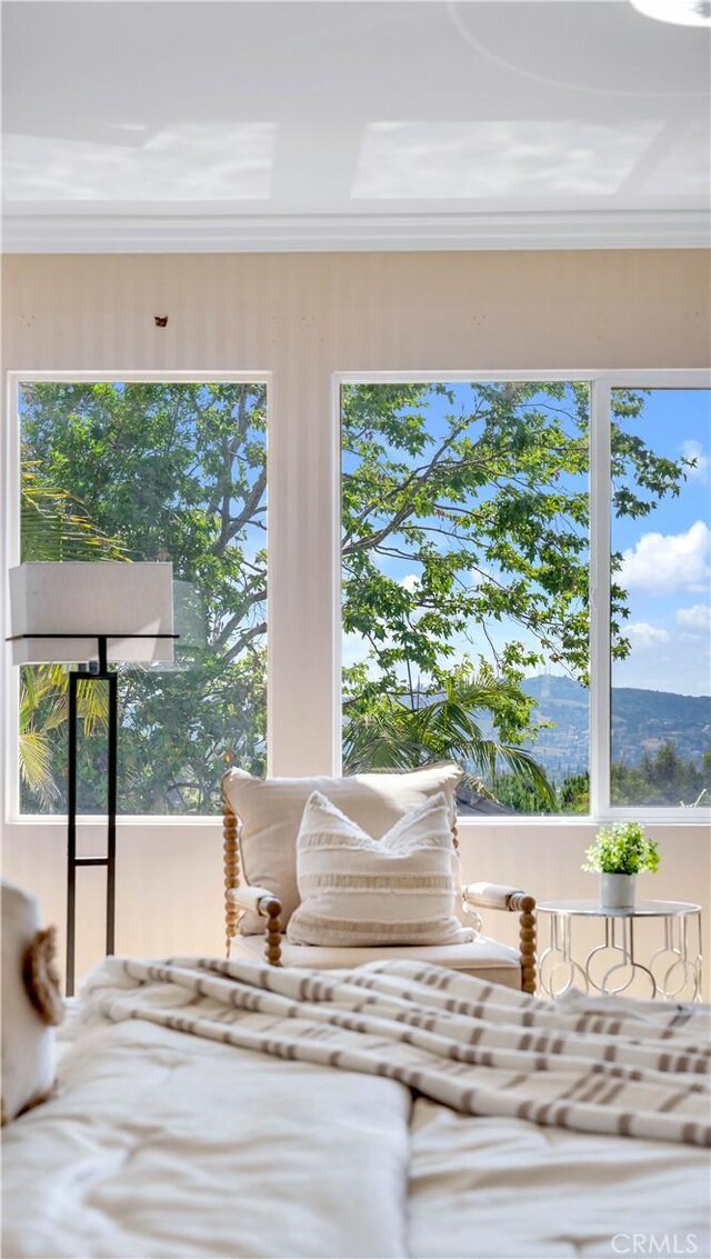 2225 Wind River Ln, Rowland Heights, CA 91748 - bedroom featuring multiple windows and crown molding