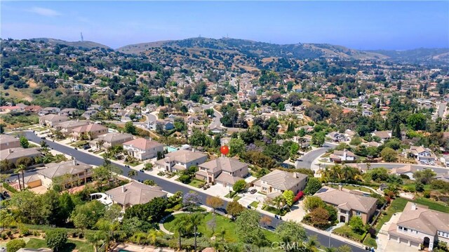 2225 Wind River Ln, Rowland Heights, CA 91748 - aerial perspective of suburban area with a mountain backdrop