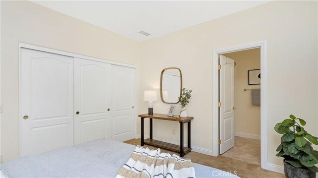 2225 Wind River Ln, Rowland Heights, CA 91748 - bedroom with a closet, carpet floors, and baseboards
