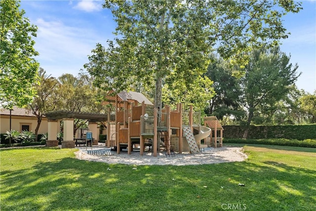 33 Lacebark, Irvine, CA 92618 - view of playground with a lawn