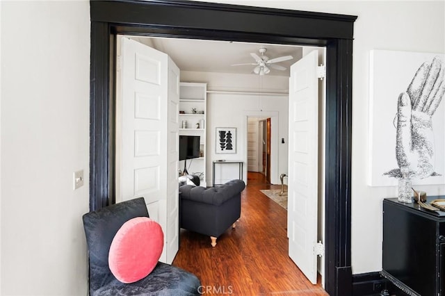 256 E 1st Ave, Chico, CA 95926 - hallway featuring wood finished floors