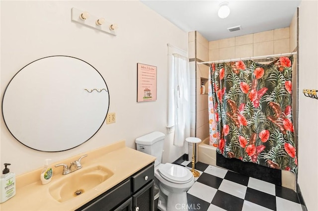 256 E 1st Ave, Chico, CA 95926 - bathroom with vanity and shower / bath combo with shower curtain