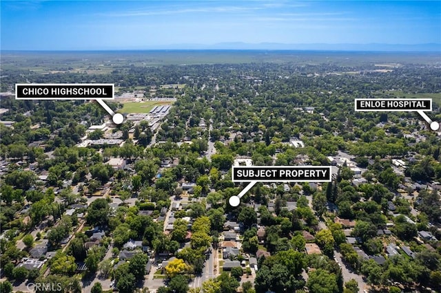 256 E 1st Ave, Chico, CA 95926 - bird's eye view
