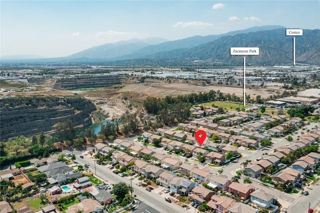 943 Solem St, Azusa, CA 91702 - aerial view of property's location with mountains and nearby suburban area