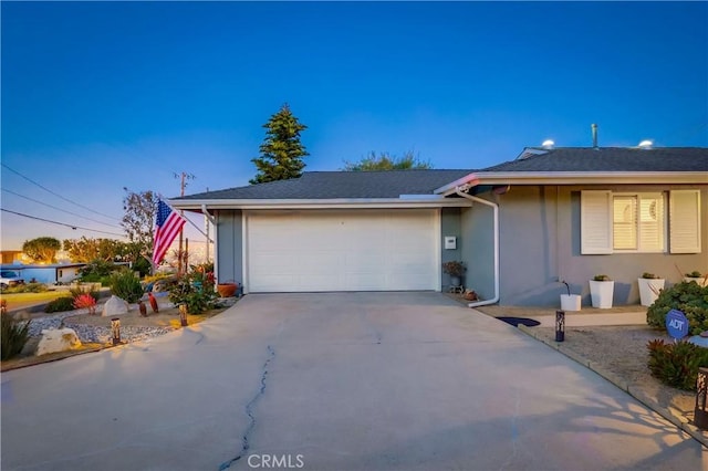 1717 Cumbre Dr, San Pedro, CA 90732 - ranch-style house featuring concrete driveway, a garage, and stucco siding