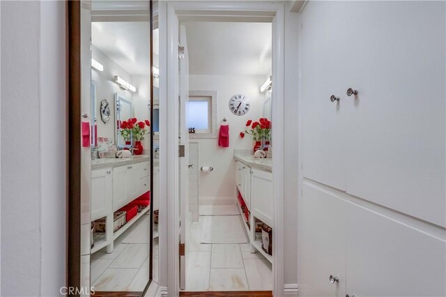1717 Cumbre Dr, San Pedro, CA 90732 - full bathroom featuring vanity and tile patterned floors